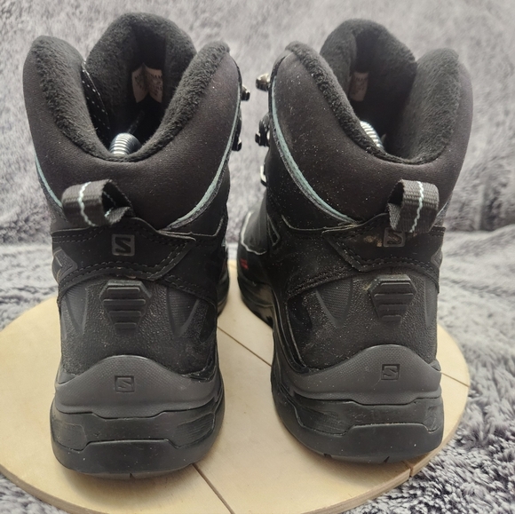 Salomon X Ultra Mid Winter CS WP Boots Women's Size 7.5 Black Waterproof Hiking - Picture 7 of 9